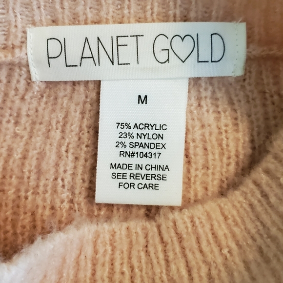 Planet Gold Colorblocked Mock Neck Sweater - Picture 7 of 8
